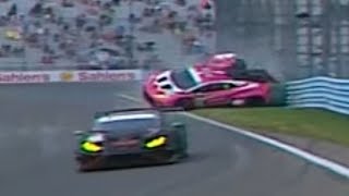 IMSA WeatherTech Championship 2024  Watkins Glen Race  Bovy Big Crash [upl. by Drewett]