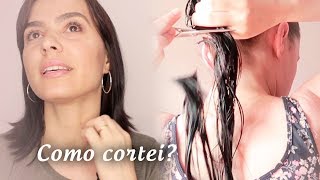 Como cortei o meu cabelo [upl. by Anayet877]