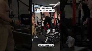 150 Kg Dips Türkiye Rekoru  Makine Talha İle Çektiğimiz Vlogun Full Halini Kanalda  beonarmy [upl. by Davidson]