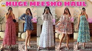 Trendy MEESHO Dresses Haul💕Starting at Rs248  Try On Haul  Rupal Yadav meesho [upl. by Rutter76]