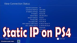 How to setup Static IP on PS4 [upl. by Eedissac443]