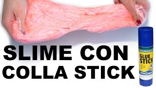 COME FARE LO SLIME CON LA COLLA STICK SLIME SENZA BORACEDETERSIVO ANITAS STORIES [upl. by Earlene]