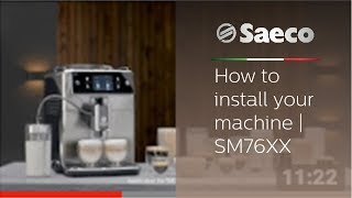 Saeco Xelsis  How to install your machine  SM76XX [upl. by Rafi]