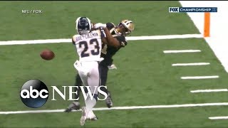 NFL slammed over bad call in Saints playoff game [upl. by Medlin884]