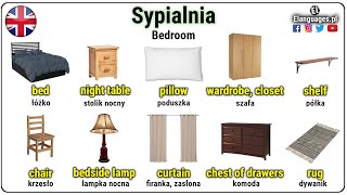 Sypialnia słownictwo po angielsku  Bedroom Vocabulary in English [upl. by Ullyot]