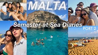 MALTA VLOG valletta and gozo  SEMESTER AT SEA DIARIES [upl. by Bullion]