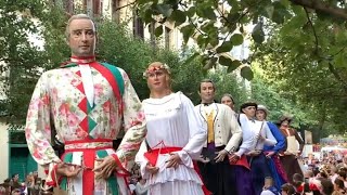 Gigantes de San Sebastián en Semana Grande 2024  Erraldoiak Aste Nagusia [upl. by Tirzah202]