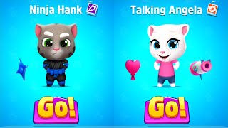 Talking Tom Farts Android Gameplay  Angela amp Astro Tom amp Officer Hank amp Ninja Ginger [upl. by Yrram]