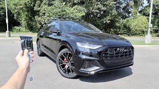 2023 Audi Q8 Premium Plus SLine Start Up Walkaround Test Drive and Review [upl. by Ibocaj]