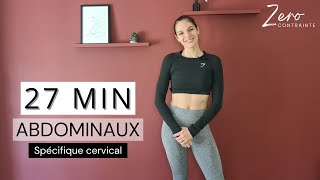 Renforcer ses ABDOMINAUX sans se faire mal aux CERVICALES   27min [upl. by Zetrok]