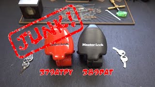 1532 Master Lock Trailer Couplers 379ATPY amp 389DAT JUNK [upl. by Ahsieyn]