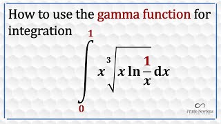 Integration using the gamma function [upl. by Alvar460]