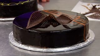 How To Make Perfect Chocolate Mirror Glaze  Miroir amp Tempering [upl. by Aimas]