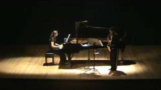 Saxophone and Piano JSBach Sonata G minor 1st Mov [upl. by Eleynad]