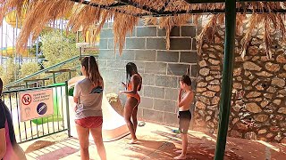 Water Coaster Water Slide at Adaland Aquapark in Kusadasi Turkey [upl. by Trahurn]