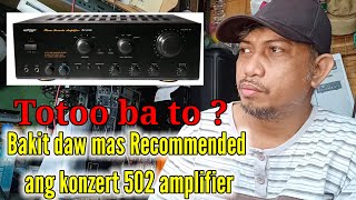 bakit daw mas recommended ang konzert 502 amplifier [upl. by Lauren633]