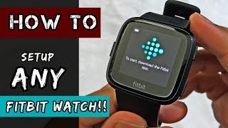 HOW to Setup Fitbit Versa [upl. by Leima]