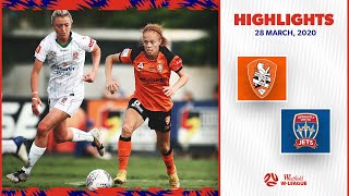 HIGHLIGHTS Brisbane Roar FC v Newcastle Jets  March 28  Westfield WLeague 202021 season [upl. by Terces]