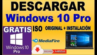 DESCARGAR WINDOWS 10 PRO ISO ORIGINAL  INSTALACIÓN GRATIS 20182019 [upl. by Naesad]