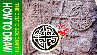 How to Draw Celtic Patterns 38  Circular Triskele from St Vigeans Pictish Cross 1of5 [upl. by Zipporah]