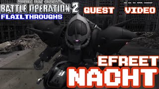 Gundam Battle Operation 2 Guest Video MS08TXN Efreet Nacht With Single Cold Blade [upl. by Jarrod485]