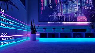 The ULTIMATE Govee Led Lights Showdown Cob Pro M1 Neon Desk LED w Cover [upl. by Penni]