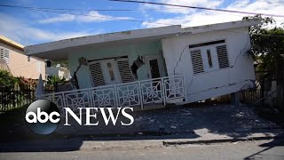 58 earthquake more than 13 aftershocks hit Puerto Rico l ABC News [upl. by Adnovaj]