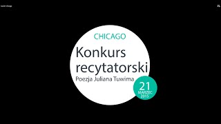 KONKURS RECYTATORSKI  twórczość Juliana Tuwima Marzec 21  2015 [upl. by Iralam]