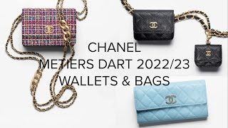 CHANEL METIERS DART COLLECTION 202223 ❤️ CHANEL WALLETS amp BAGS [upl. by Nylorak]