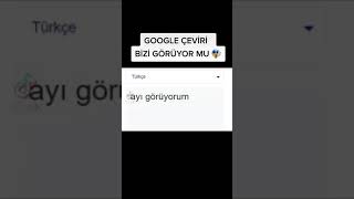 Google Çeviri Bizi Görüyormu😱 Bilgi Camiası [upl. by Neau]