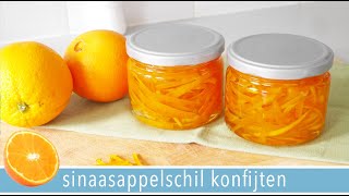 Gekonfijte sinaasappelschillen🍊  RENSKES RECEPTEN [upl. by Koa104]