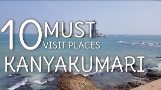 Top 10 Tourist Places In Kanyakumari  TamilNadu [upl. by Lynne]