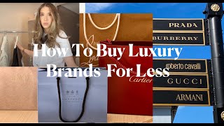 How amp Where To Buy Luxury Brands For Less amp Shop Sustainable Luxury Fashion [upl. by Neruat]