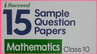 Sample Papers class 10th maths preparation [upl. by Kipp]