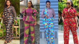 Ensemble Pantalon en pagne Modèl de haut amp pantalon pour femmeafricanstyles tendance pantalon [upl. by Orelia263]