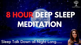 8 HOUR Deep Sleep Hypnosis with Subliminal Sleep Affirmations Female Voice Guided Sleep Meditation [upl. by Oinota]