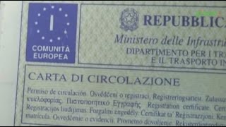 Campania  Patente e libretto con stesso intestatario ecco come funziona 281014 [upl. by Olimpia]