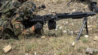 German Army MG3 Machine Gunners in Action [upl. by Hanan]