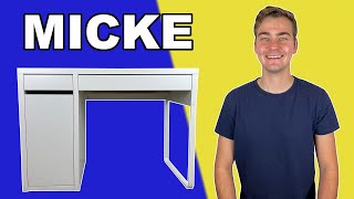 Step By Step  MICKE Desk IKEA Tutorial [upl. by Leahcimdivad]