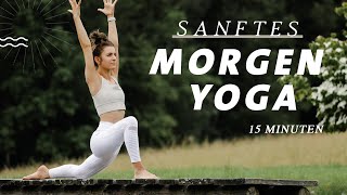 Sanfte Yoga Morgenroutine für Anfänger  ausgleichend amp aktivierend  15 Minuten [upl. by Girardi]