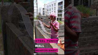 🚧 Boost Your Wall Strength with Steel Punch 🏗️ construction chennaiconstructionhome home [upl. by Nylitak]