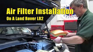 Replace the Air Filter on a Land Rover LR2 [upl. by Head]