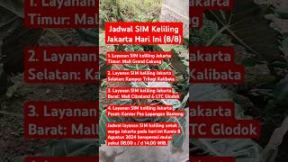 Jadwal SIM keliling Jakarta hari ini 88 vinacirebon simkeliling shorts [upl. by Gerard]