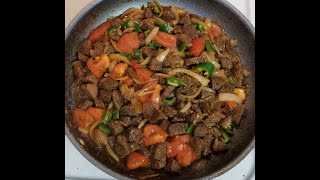 ቆንጆ ጥብስ አሰራርHow to Cook Beef Tibs  Ethiopian Food [upl. by Rutledge475]