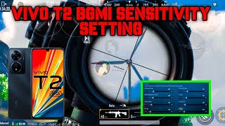 VIVO T2 BGMI SENSITIVITY SETTING  VIVO T2 PUBG SENSITIVITY SETTING  ZERO RECOIL SENSITIVITY [upl. by Roselia]