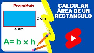 Área de un Rectángulo  Figuras Geométricas   Ejercicios Shorts ✔ [upl. by Ion]