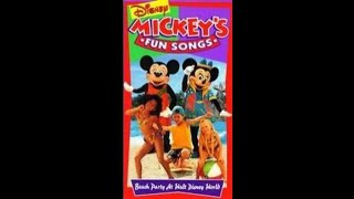 MICKEYS FUN SONGS BEACH PARTY AT WALT DISNEY WORLD VHS 1995 [upl. by Etoile]