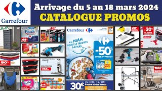 catalogue CARREFOUR du 5 au 18 mars 2024 ✅ arrivage bricolage 🔥 Promos deals Kärcher maison cuisine [upl. by Boleslaw537]