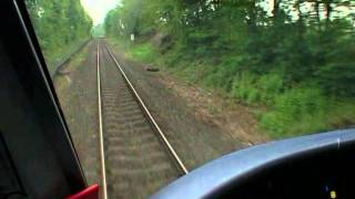 Cab view Führerstandsmitfahrt auf der Dreieichbahn  Buchschlag nach Dieburg nur Führerstand [upl. by Aivlis741]