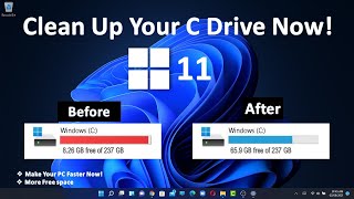 How To Clean Local Disk C Drive In Windows 11 Speed Up Your Windows 11 [upl. by Assenyl]